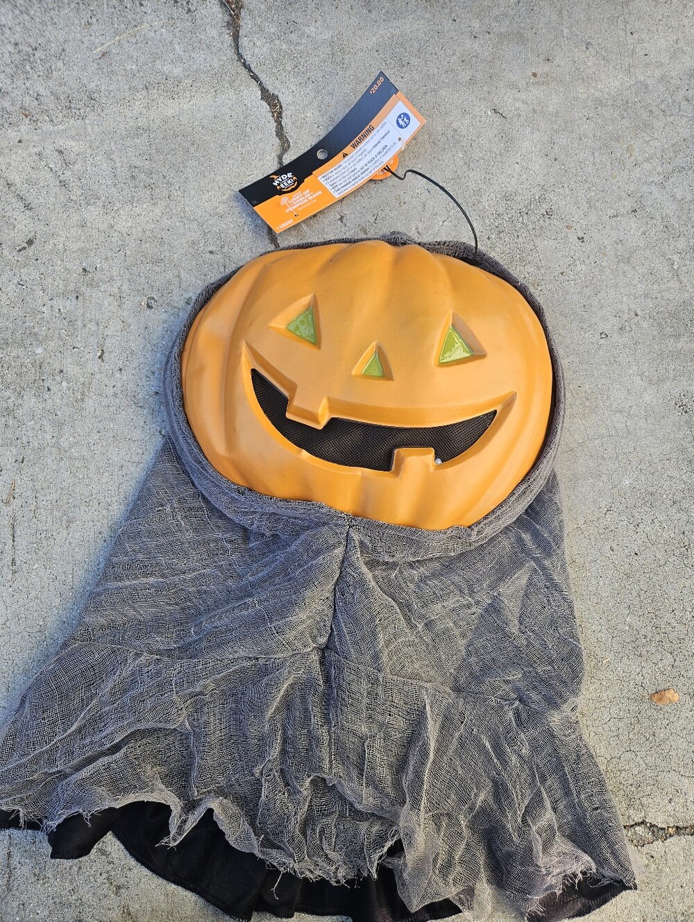 Brand New Adult Light Up Goblin Pumpkin Mask